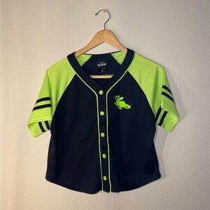 Medium Disney Villains Sleeping Beauty Maleficent Short Crop Baseball Jersey